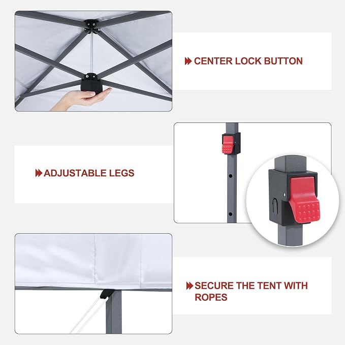 ABCCANOPY 10x10 Pop Up Canopy - Image 3