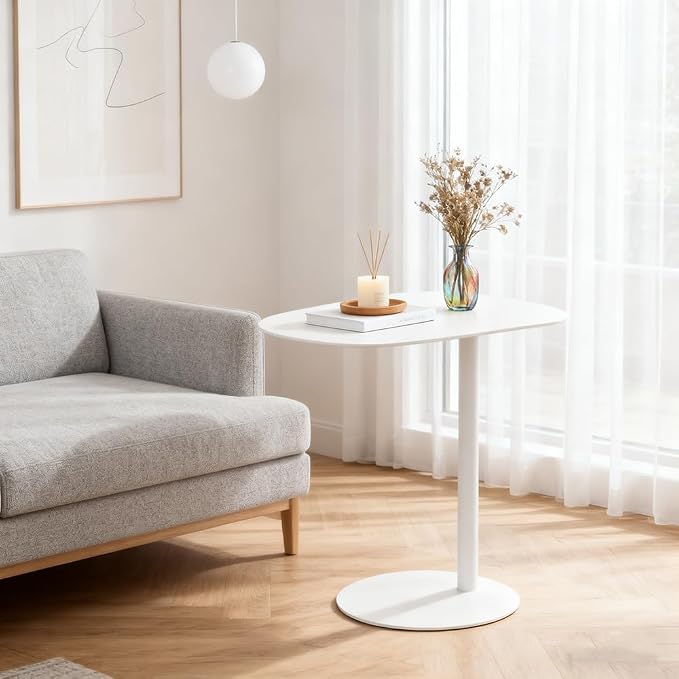 C Shaped Side Table End Coffee Tables, Aesthetics Minimalist Accent Tables by Unknown