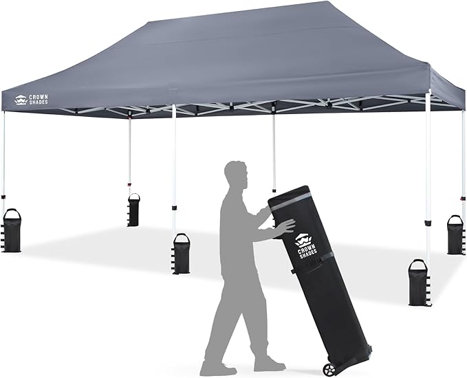CROWN SHADES 10x20 Pop Up Canopy Tent by CrownShades