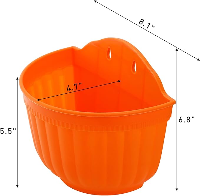 DEAYOU 6 Pack Wall Planter Hanging Flower Pot, Window Hang Indoor Outdoor Plant - Image 2