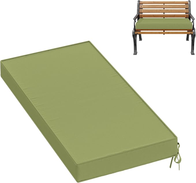 Premium Outdoor Bench Cushions for Patio Furniture 3.5inches Memory Foam Bench by Pakunoda
