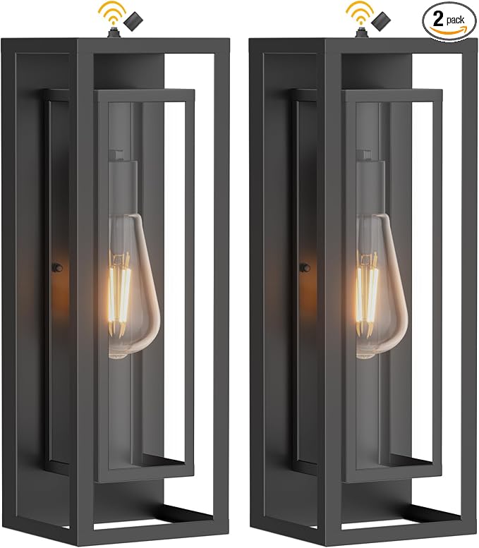 AIBISDO 18In Large Dusk to Dawn Outdoor Wall Light -2 Pack, Waterproof Outdoor by AIBISOD