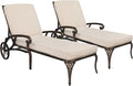 VINGLI Cast Aluminum Outdoor Chaise Lounge Chair by VINGLI
