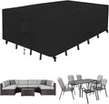 Easy-Going Rectangle Patio Furniture Cover Waterproof Outdoor Dining Table and by Easy-Going