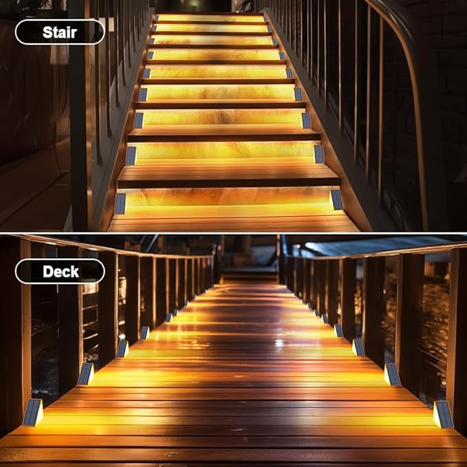 Solar Step Lights for Outside Waterproof IP67, Outdoor Stair Light 6 Pack - Image 5