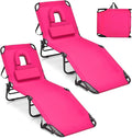 GYMAX Tanning Chair, 350lbs Beach Lounge Chair by GYMAX
