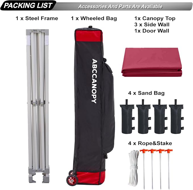ABCCANOPY Easy Pop Up Canopy Tent - Image 5