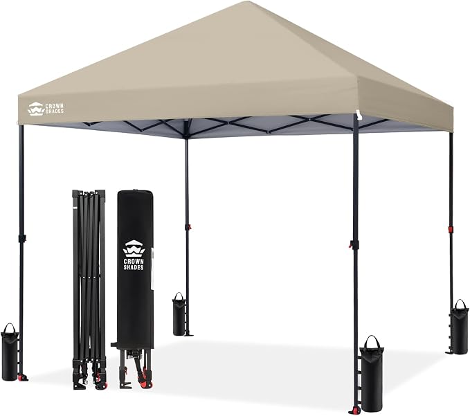 CROWN SHADES 8x8 Pop Up Canopy by CrownShades