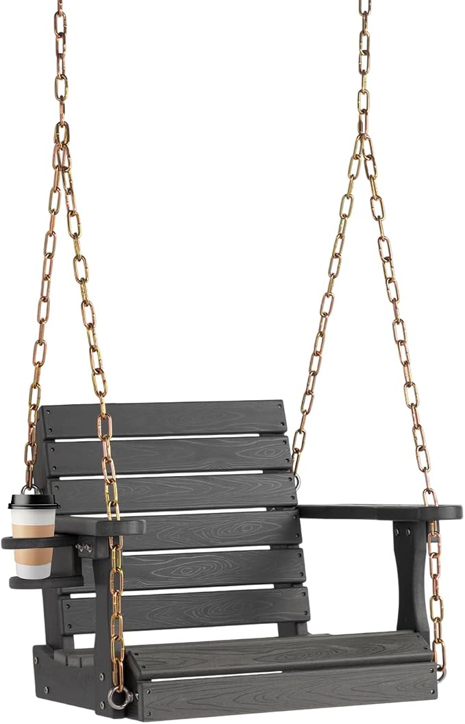 VINGLI Heavy Duty 880 LBS HDPE Porch Swing Outdoor by VINGLI