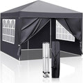 VINGLI Pop Up Canopy Tent with Sidewalls, Outdoor Gazebo Canopy Tent, Patio by VINGLI