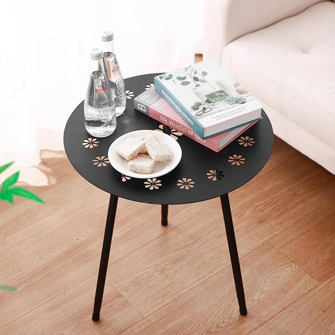 18 Inch Outdoor Side Table Patio Round Tables - Image 8