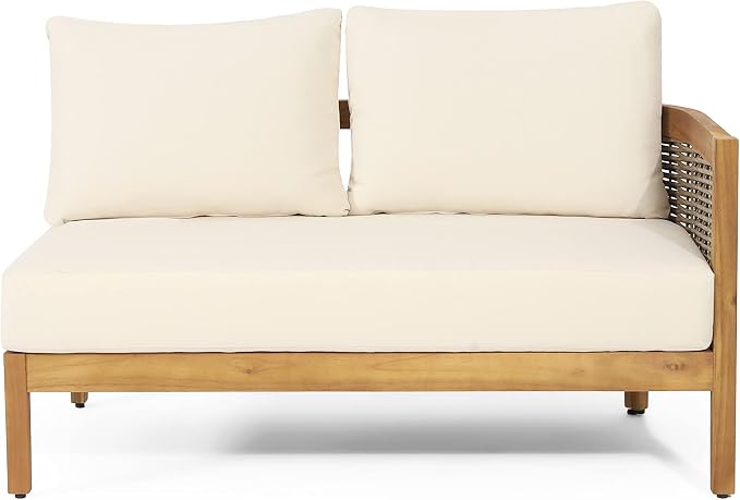 Christopher Knight Home Burchett Outdoor 5 Seater Sectional Sofa Chat Set - Image 7