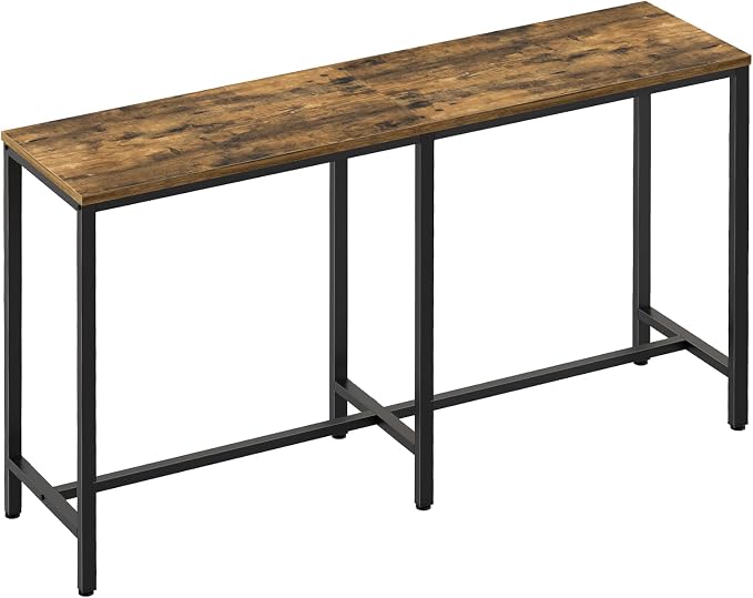 55" Long Bar Table, Counter Bar Height Table, High Top Table, Rectangular by Yatiney