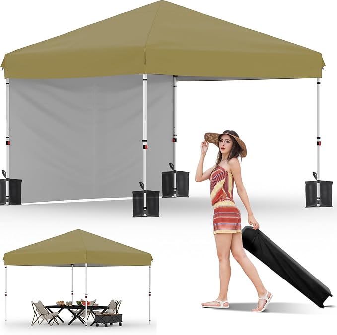 Garvee 10x10 Pop Up Canopy Tent, Heavy Duty Commercial Instant Shelter by Garvee