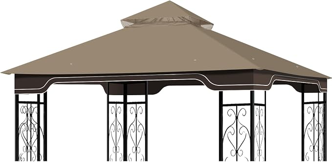 Replacement Gazebo Canopy for 10 x 12 Regency II Patio Gazebo Model L-GZ798PST by OIPUNSHLE