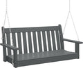 COSTAELM Paradise Outdoor Patio HDPE Hanging Front Porch Swing Bench by Costaelm