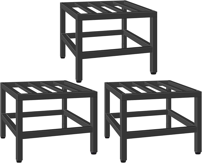 Plant Stand Indoor Outdoor, Wrought Iron Flower Stand Display Planter Shelf by Lilybud--lily
