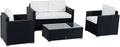 Outsunny 4 Piece Wicker Patio Furniture Set by Outsunny