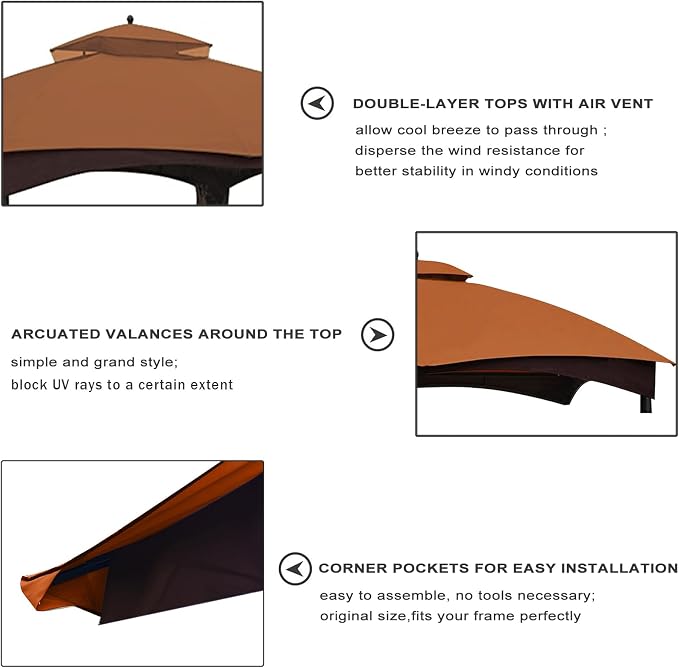 Eurmax USA High Performance Replacement Canopy Top - Image 5
