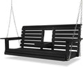 Poly Lumber 3-Seat Porch Swing, HIPS 5-Feet Bench Swing by Mosbrisa