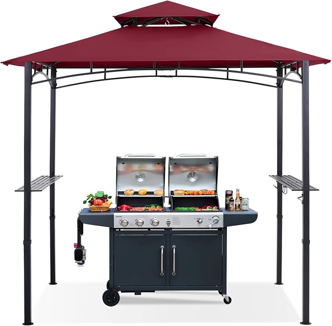 ABCCANOPY 8'x 5' Grill Gazebo Shelter, Outdoor BBQ Gazebo Canopy by ABCCANOPY