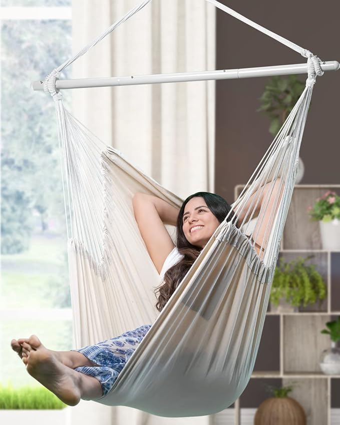 ADVOKAIR Hammock Chair Large 70.9"x47.2", 32% Bigger XXL Hanging Swing Chair - Image 2