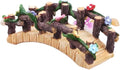 Miniature Fairy Garden Bridge Figurine – 3.8x1.4in Resin Craft Flower Ornament by Unknown