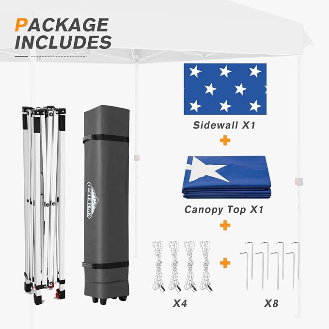 EAGLE PEAK Commercial Canopy 8x8 Pop Up Canopy Tent - Image 9