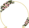 Wokceer 9.2 FT Large Circle Balloon Arch Stand Gold Metal Round Arch Backdrop by Wokceer