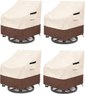 Patio Swivel Chair Cover 4 Pack, Waterproof Heavy Duty Patio Chair Covers by LSongSKY