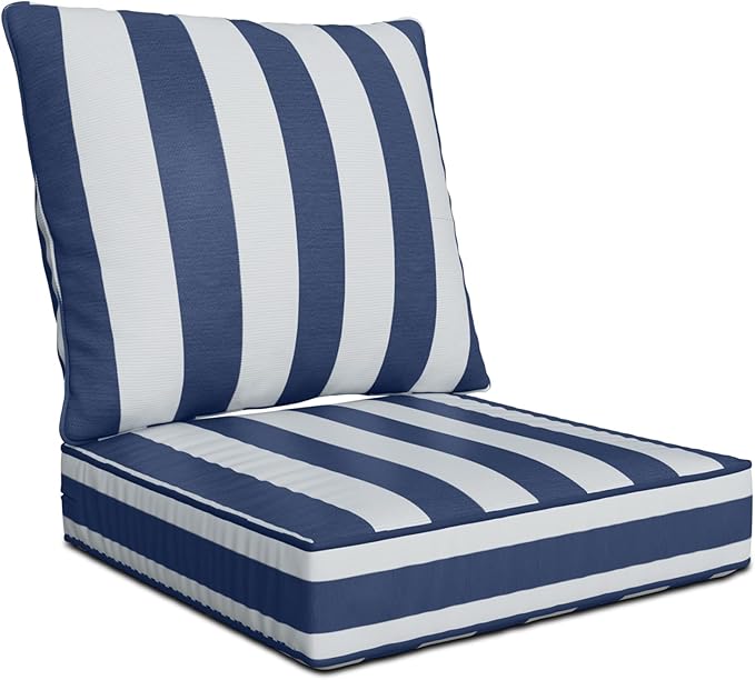 22" x 22" x 6" Outdoor Deep Seat Cushions by Unknown