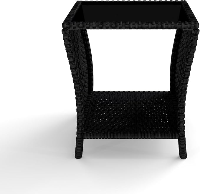 Kinfant Rattan Patio Side Table - Image 9