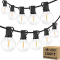 100FT Outdoor G40 LED Globe String Lights Dimmable Waterproof Shatterproof by BestChoiceforYourLife