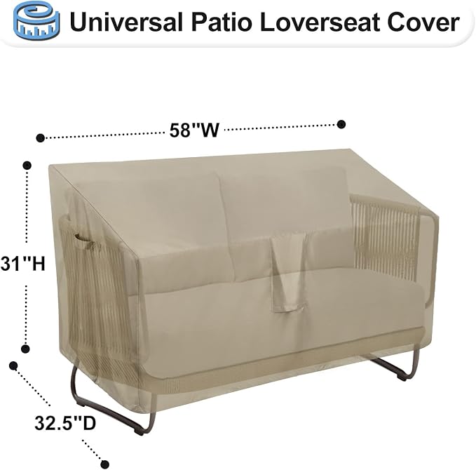 OutdoorLines Outdoor Waterproof Patio Loveseat Couch Cover - Image 2