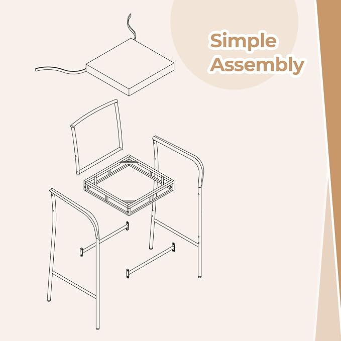 COSTWAY Wicker Bar Stools Set of 2, Patio Bar Height Chairs - Image 6