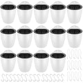 14 Pack 5 Inch Self Watering Wall Mounted Planters, Plant Flower Pots by MUKCHAP