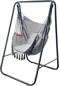 Hammock Chair with Stand, Heavy-Duty Hammock Stand with Large Indoor Swing by PIRNY