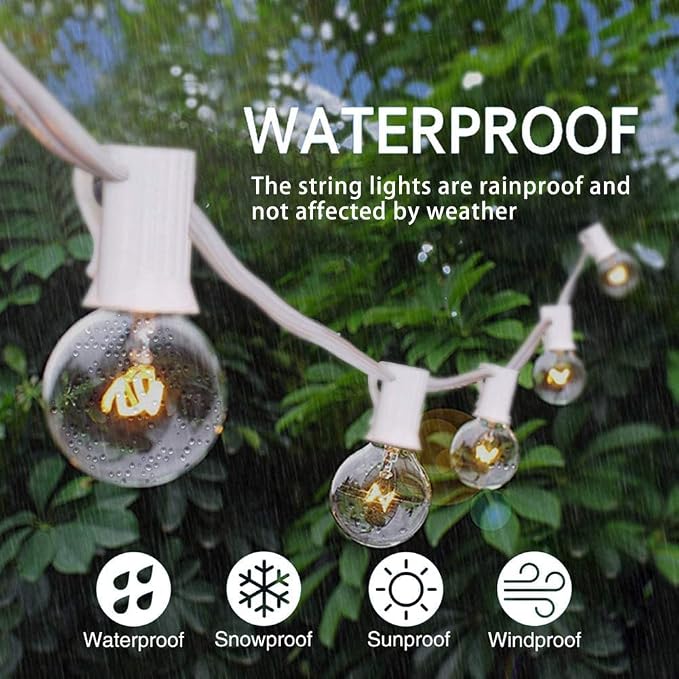 Abeja 50Ft Outdoor Patio String Lights - Image 3
