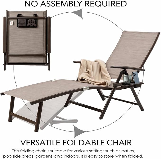 Kozyard Cozy Aluminum Reclining Lounge Chair - Image 9