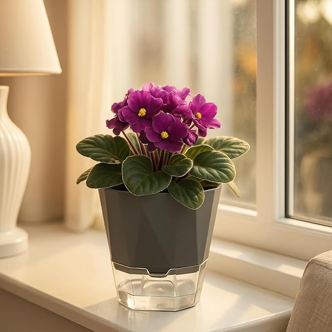 6 Pack Self Watering Plant Pots 8.4" Self Watering Planters - Image 6