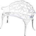 Cast Aluminium Outdoor Bench, Rose Garden Bench by Unknown