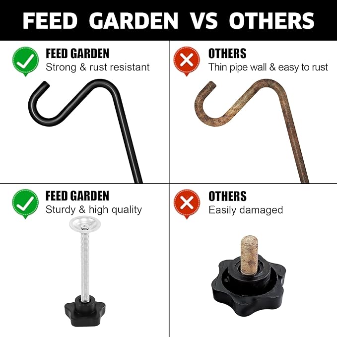 FEED GARDEN 31 Inch Heavy Duty Deck Hook, Non-Slip Clamp, 360 Degree Swivel - Image 5