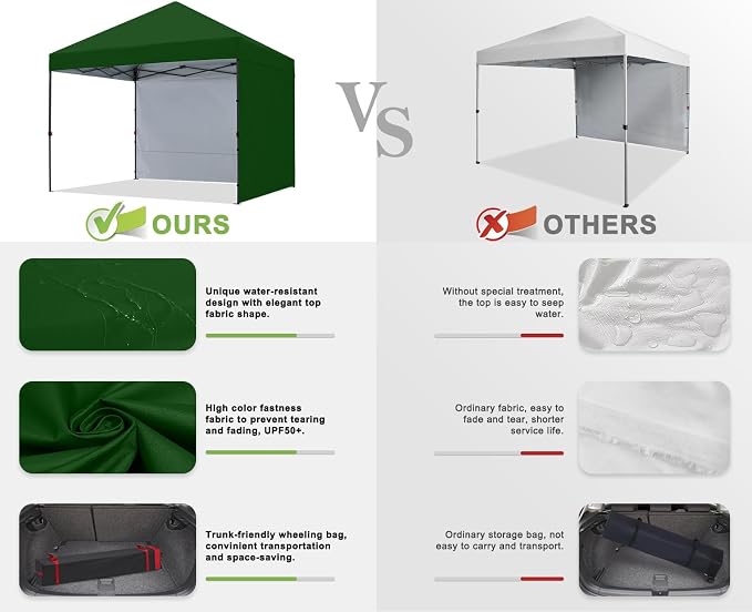 COOSHADE Pop Up Canopy Tent 10x10 - Image 8
