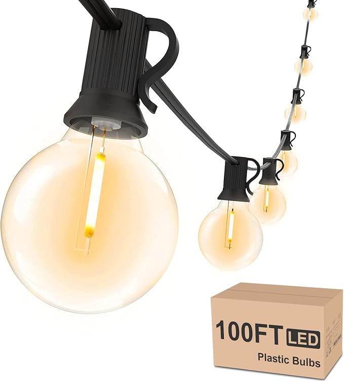 Svater Outdoor String Lights Waterproof 100 FT, LED Patio Lights Outside by Svater