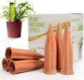B SEPOR Ceramic Plant Waterer Set of 6 Pack Terracotta Self Watering Spikes by B+SEPOR