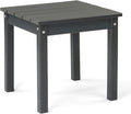 Outvita Adirondack Side Table, 18 Inch Square Outdoor End Table, HDPE Weather by Outvita