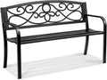 VEVOR Outdoor Bench, 50 inches Metal Garden Bench by VEVOR