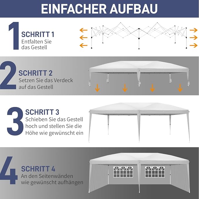 VINGLI 10x20 ft Pop Up Canopy Tent - Image 4