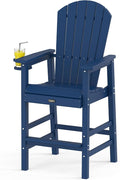 VINGLI Tall Adirondack Chair, All-Weather Plastic Adirondack Chair by VINGLI