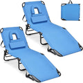 GYMAX Tanning Chair, 350lbs Beach Lounge Chair by GYMAX